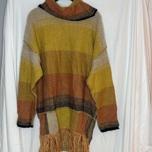 Easel Multicolor Cowl Neck Sweater